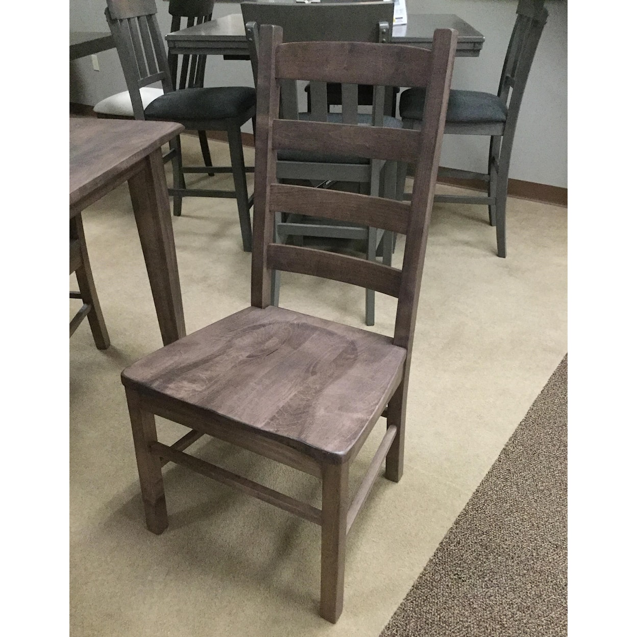 Daniel's Amish Chairs and Barstools Ladder Back Side Chair