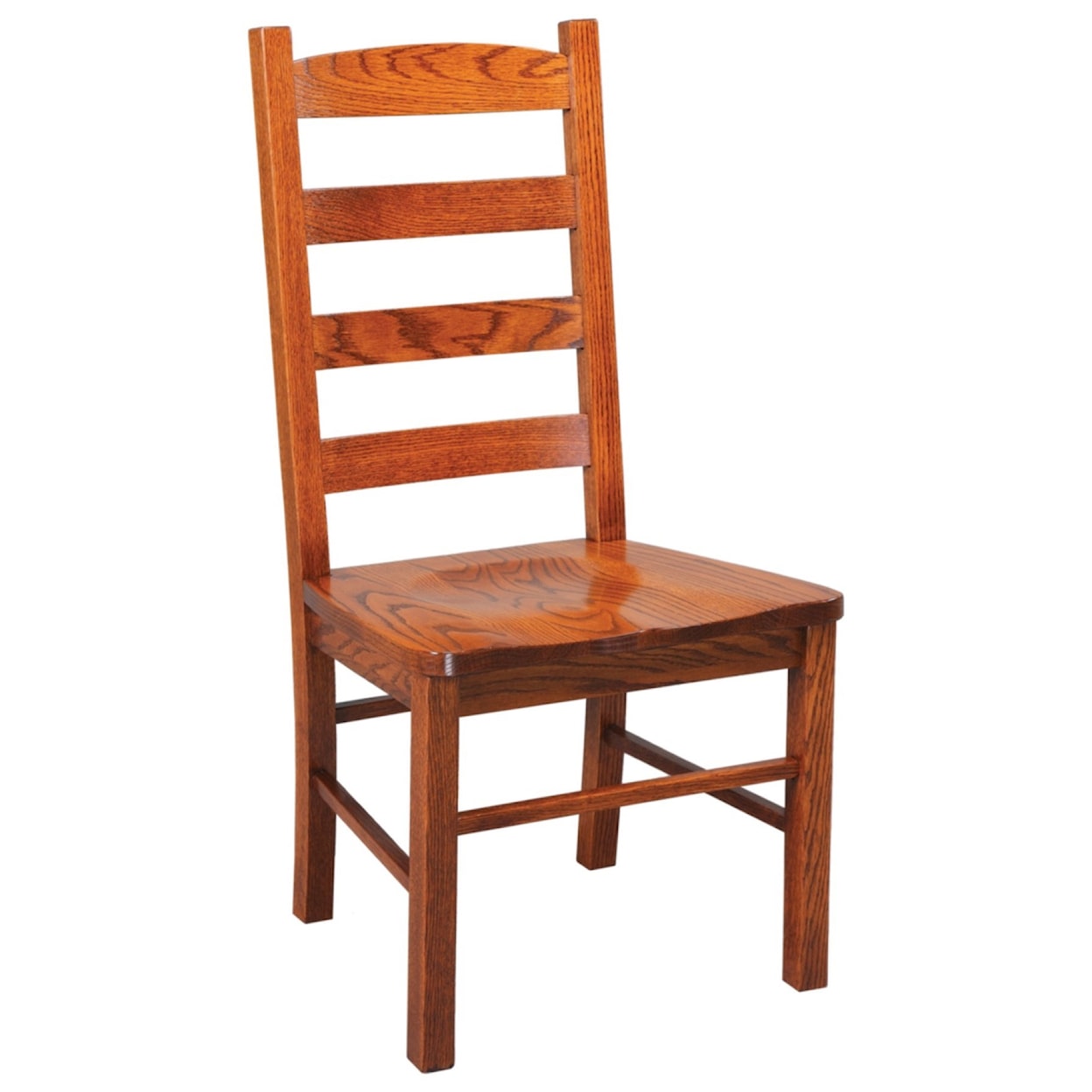 Daniel's Amish Chairs and Barstools Ladder Back Side Chair