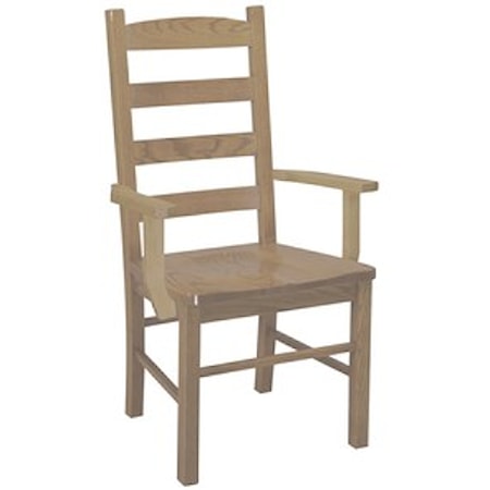 Ladder Back Arm Chair