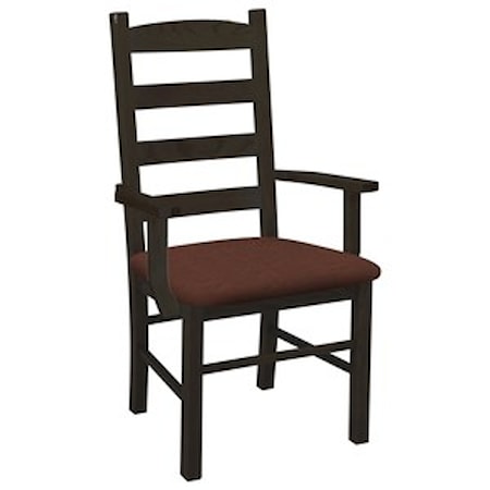 Ladder Back Arm Chair
