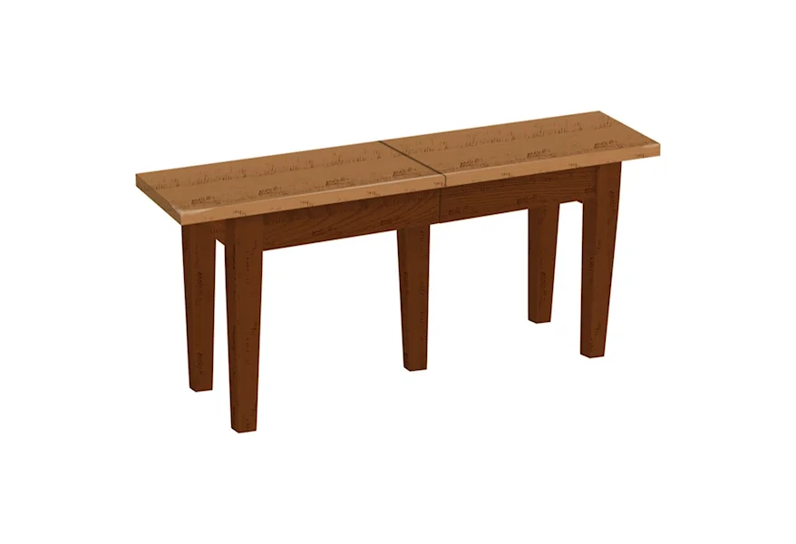 Chairs and Barstools Extendable Dining Bench by Daniel's Amish at VanDrie Home Furnishings