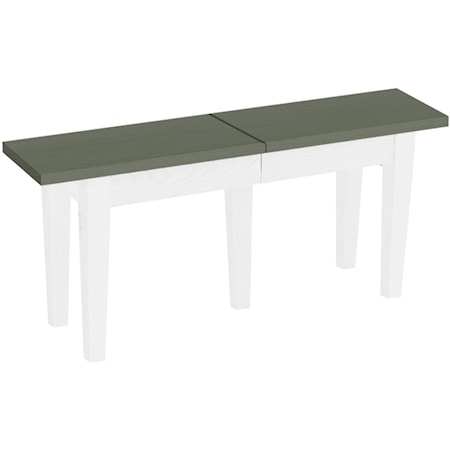 Extendable Dining Bench with 3 12" Leaves