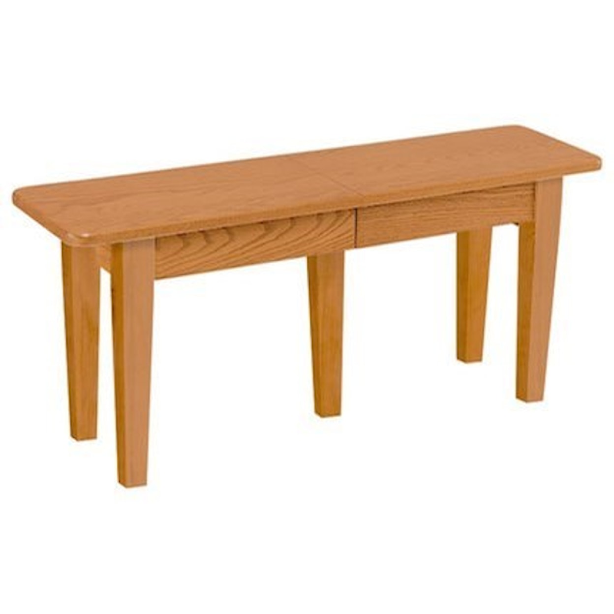 Daniels Amish Chairs and Barstools Solid Top Extendable Bench