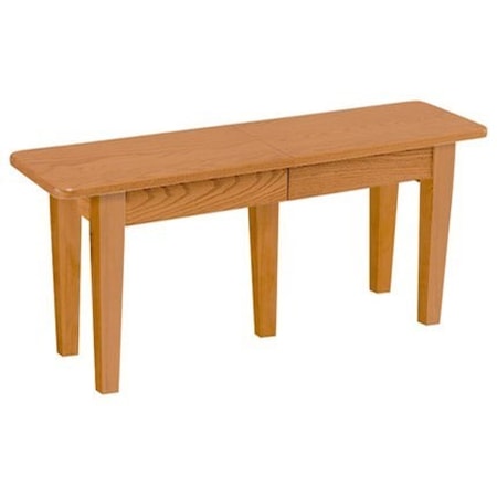 Solid Top Extendable Bench
