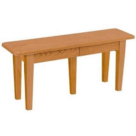 Solid Top Extendable Bench