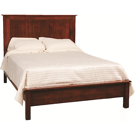 California King Frame Bed with Low Profile Footboard