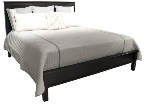 Customizable Solid Wood Panel Bed