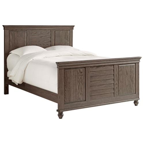 Queen Bed with Standard Height Footboard