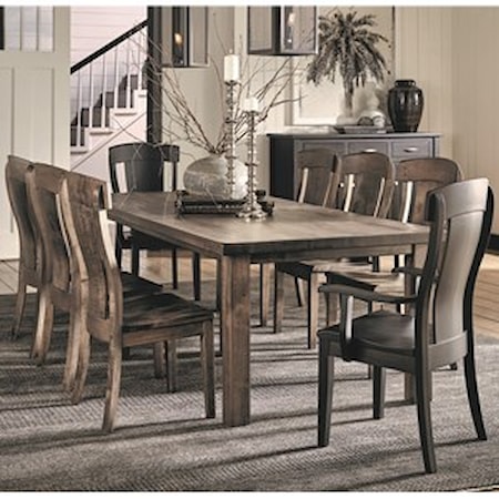 9 Piece Table and Chair Set