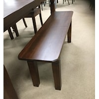 Extendable Dining Bench with 3 12 in Leaves