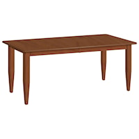 Solid Wood Customizable Dining Table with 18" Leaf