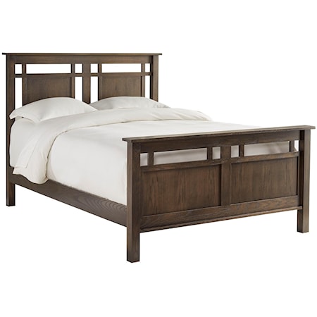 Twin Panel Bed with Headboard Cutouts