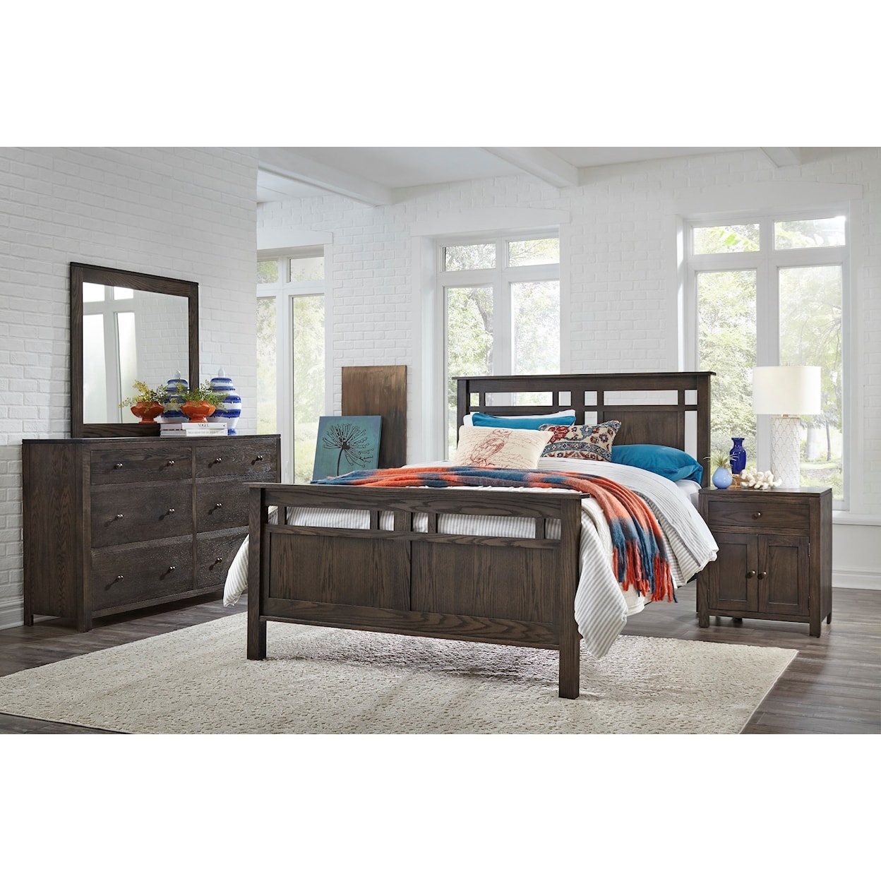 Daniel's Amish Heartland King Panel Bed