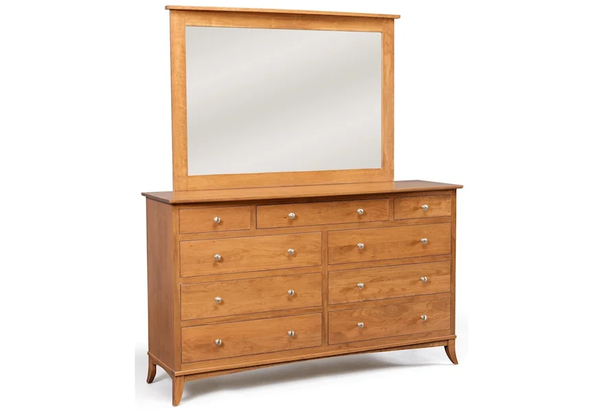Holmes Dresser and Mirror Combo by Daniel's Amish at Saugerties Furniture Mart