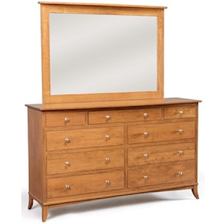 Dresser and Mirror Combo