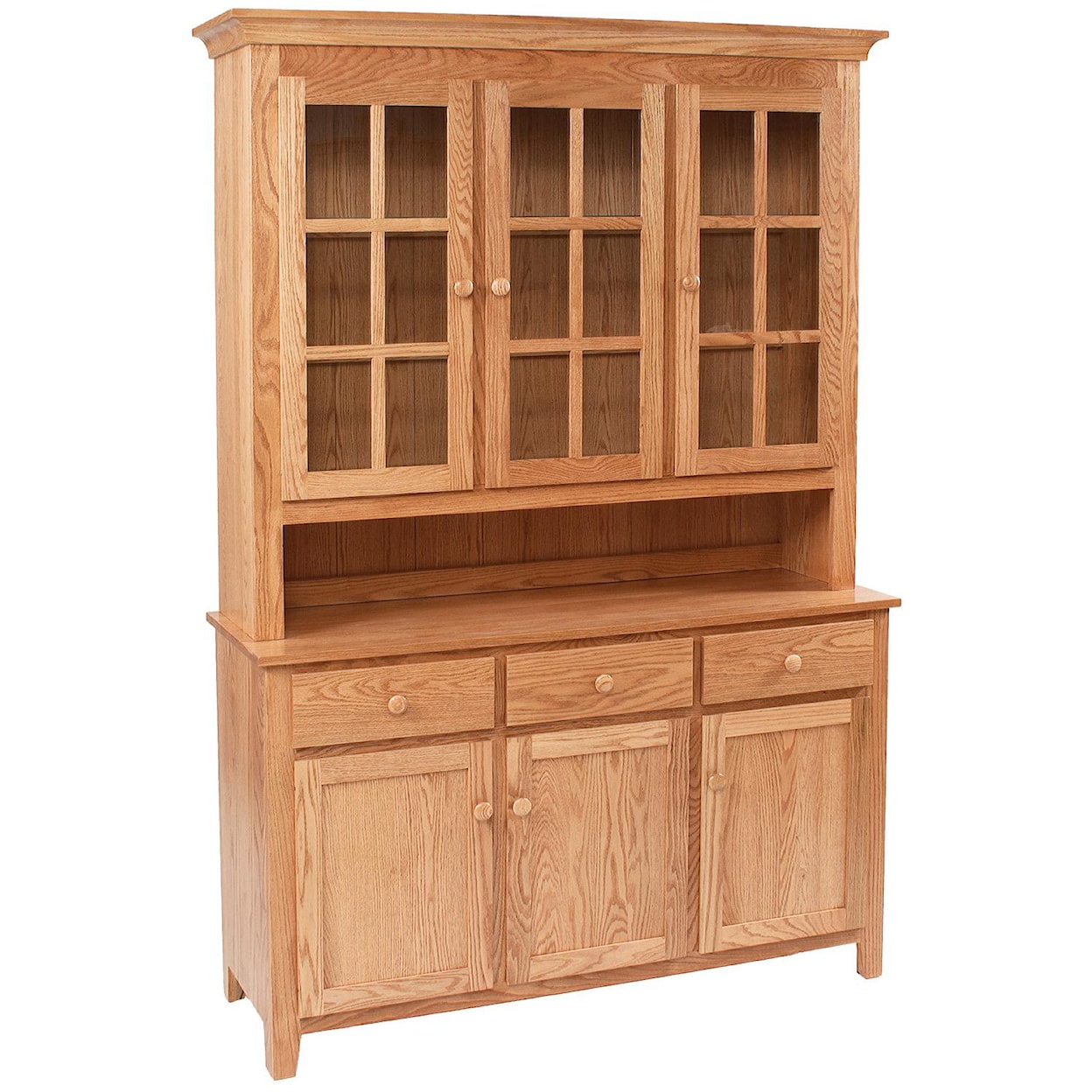 Daniel's Amish Hutch and Buffets Shaker Hutch and Buffet