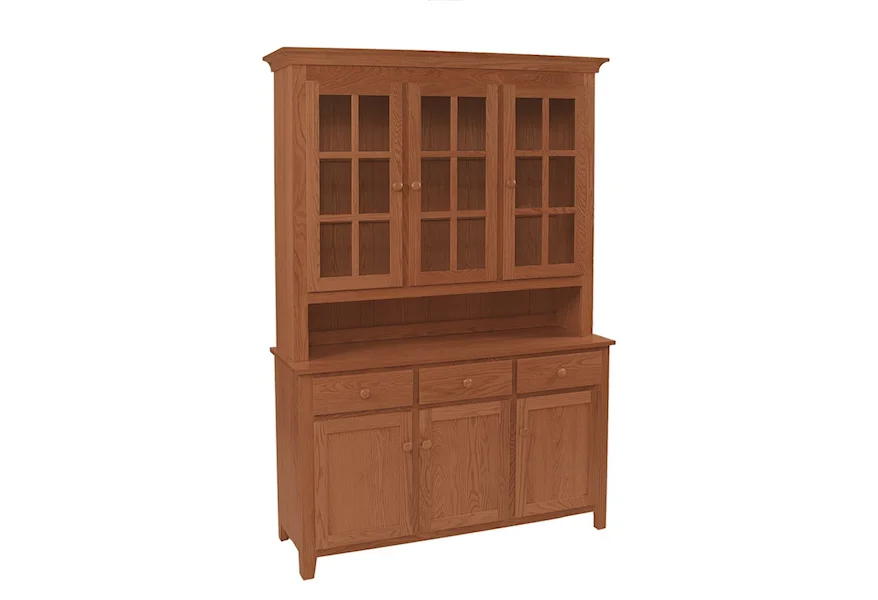 Hutch and Buffets Shaker Deluxe Hutch & Buffet by Daniel's Amish at VanDrie Home Furnishings