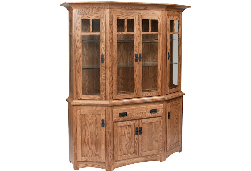 Hutch and Buffets Canted Hutch and Buffet by Daniel's Amish at VanDrie Home Furnishings