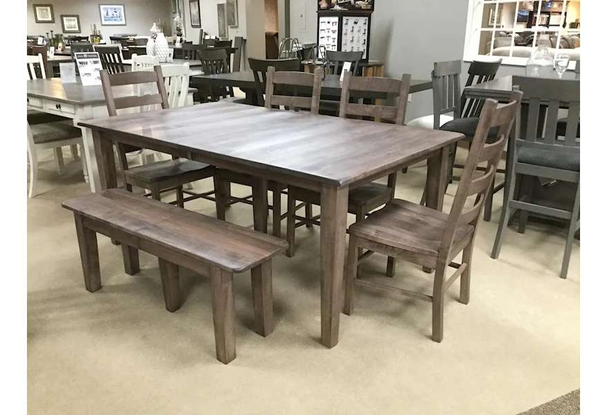 Leg 6 Pc Dining Set by Daniel's Amish at VanDrie Home Furnishings