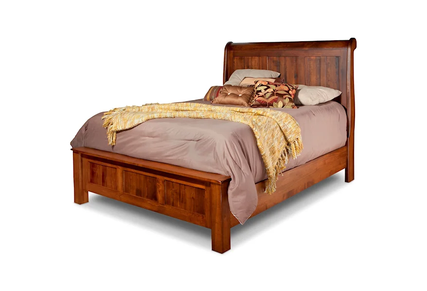 Lewiston Queen Sleigh Bed by Daniel's Amish at Saugerties Furniture Mart