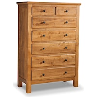7-Drawer Chest with Sturdy Block Legs