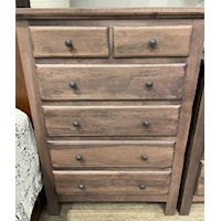 Customizable Bedroom Chest with 6 Drawers