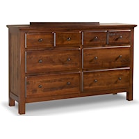 8-Drawer Dresser with Sturdy Block Feet