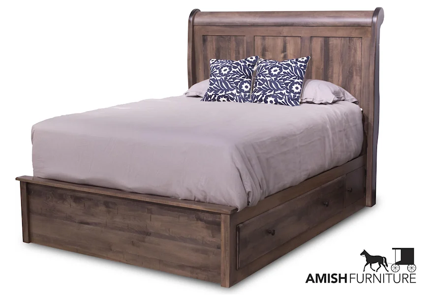 Lewiston King Storage Bed by Daniel's Amish at Ruby Gordon Home