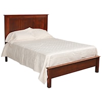 Solid Wood Twin Bed with Low Footboard
