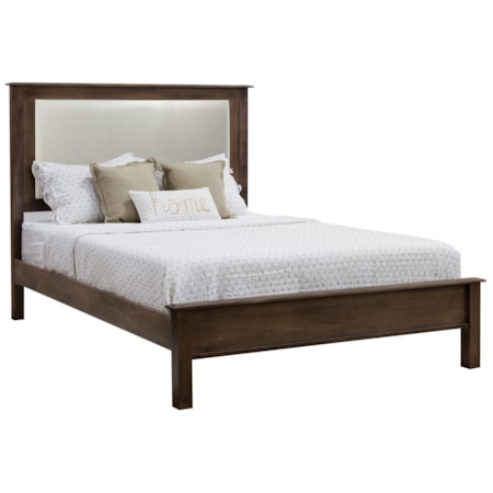 Queen Single Panel Fabric Bed