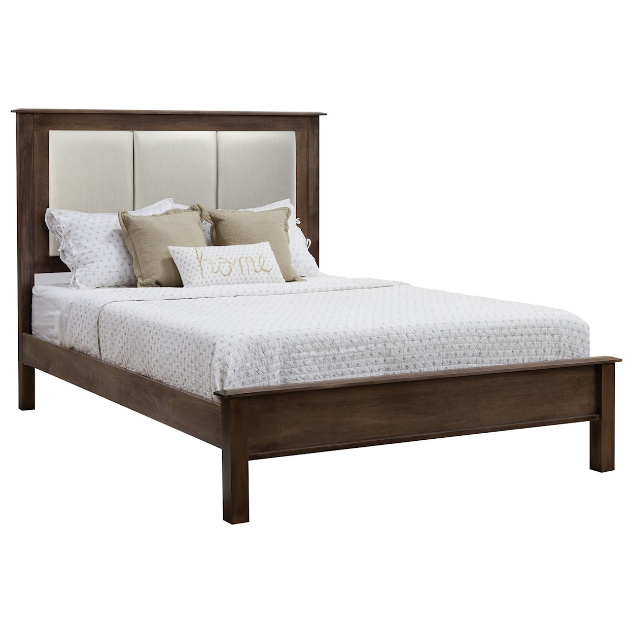 Daniel's Amish Manchester King Multi Panel Fabric Bed