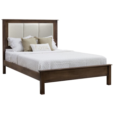 Queen Multi Panel Fabric Bed