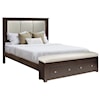 Daniel's Amish Manchester Queen Multi Panel Fabric Storage Bed