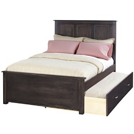 Twin Panel Bed with Trundle