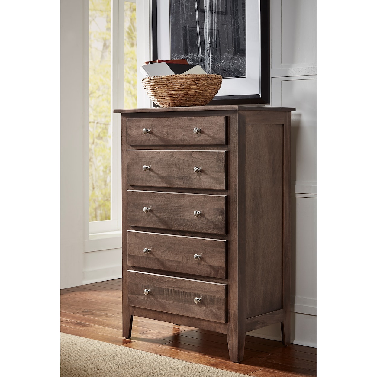 Daniel's Amish Mapleton 5-Drawer Chest