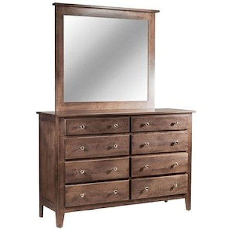8-Drawer Dresser &amp; Mirror Set