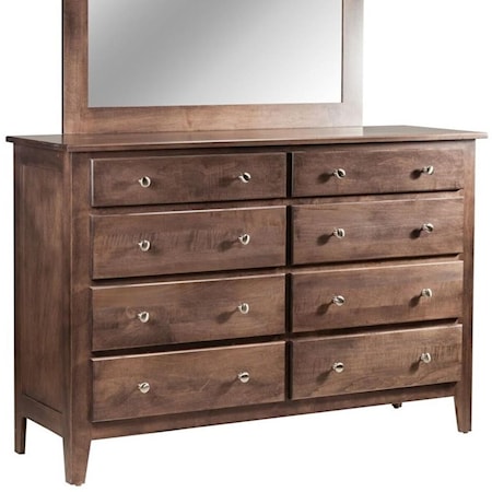 8-Drawer Double Dresser