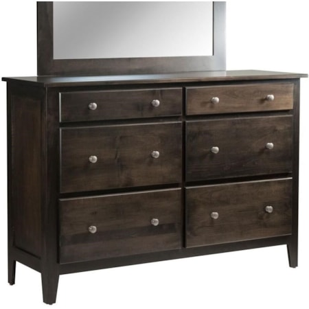 6-Drawer Double Dresser