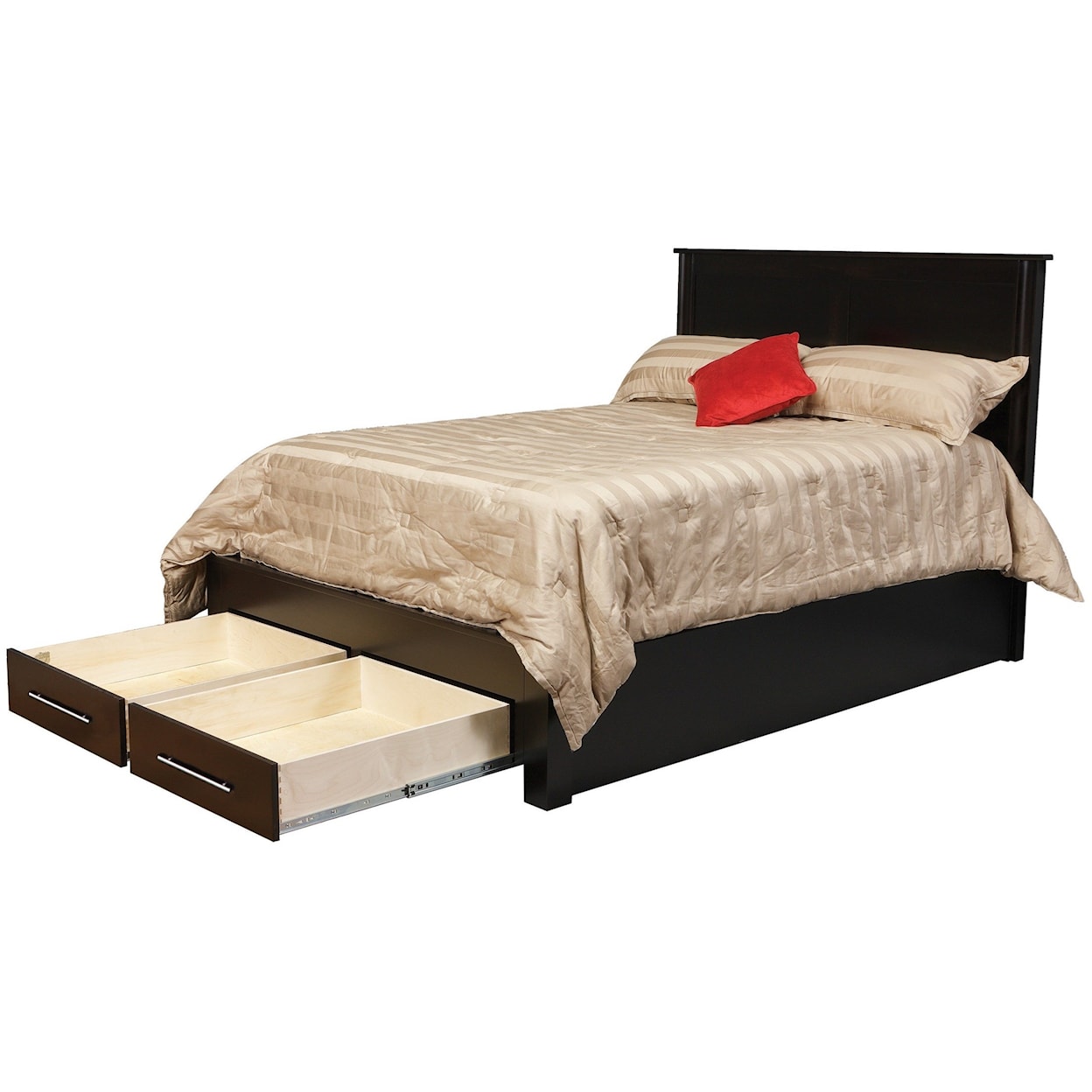 Daniels Amish Metropolitan Queen Pedestal Bed 