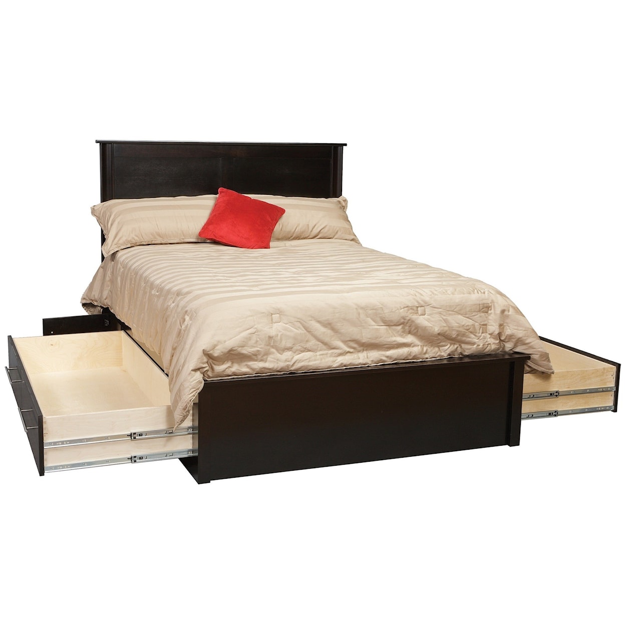 Daniel's Amish Metropolitan Queen Pedestal Bed