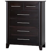 6-Drawer Contemporary Chest 