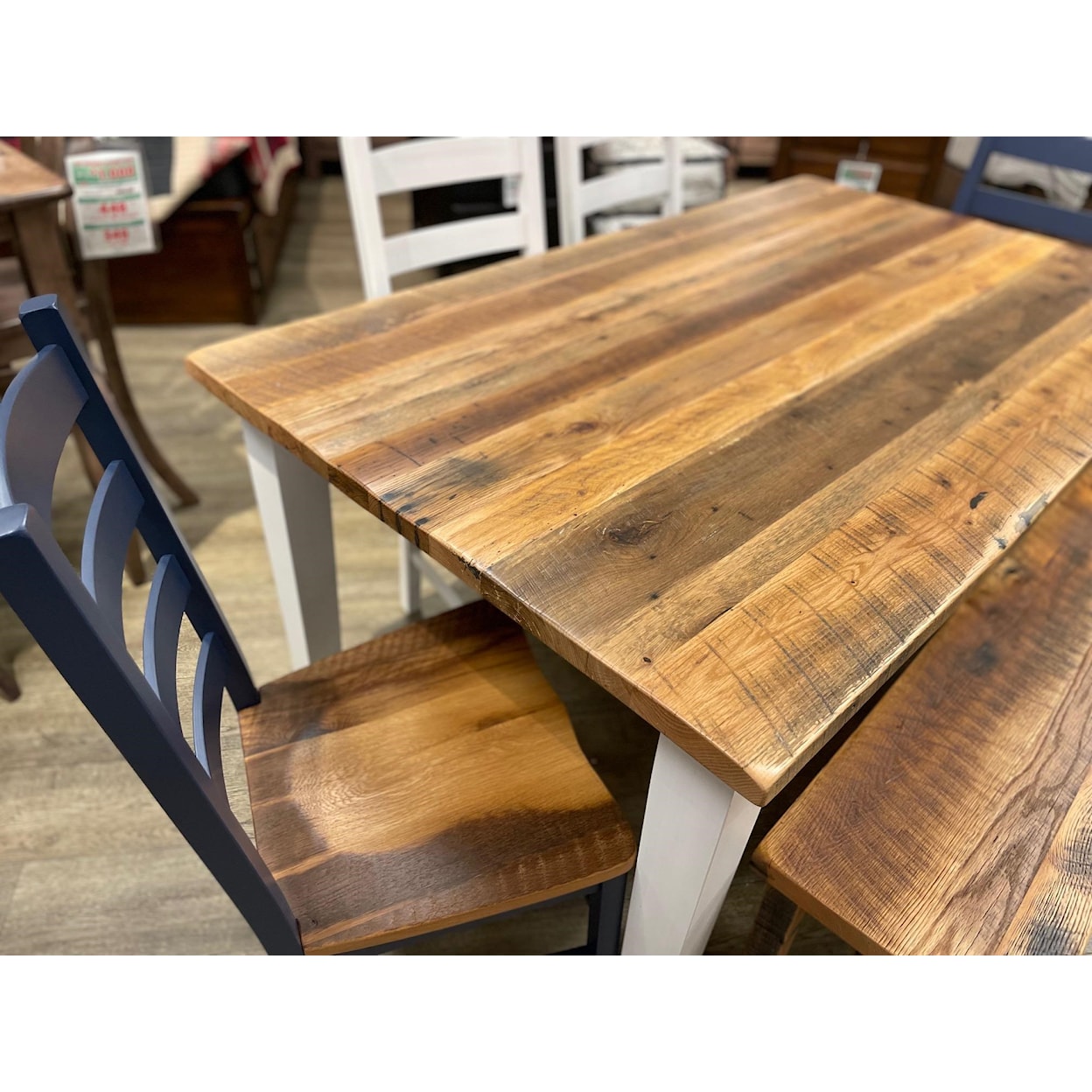 Daniel's Amish Reclaimed Barnwood 6-PC Customizable Dining Set