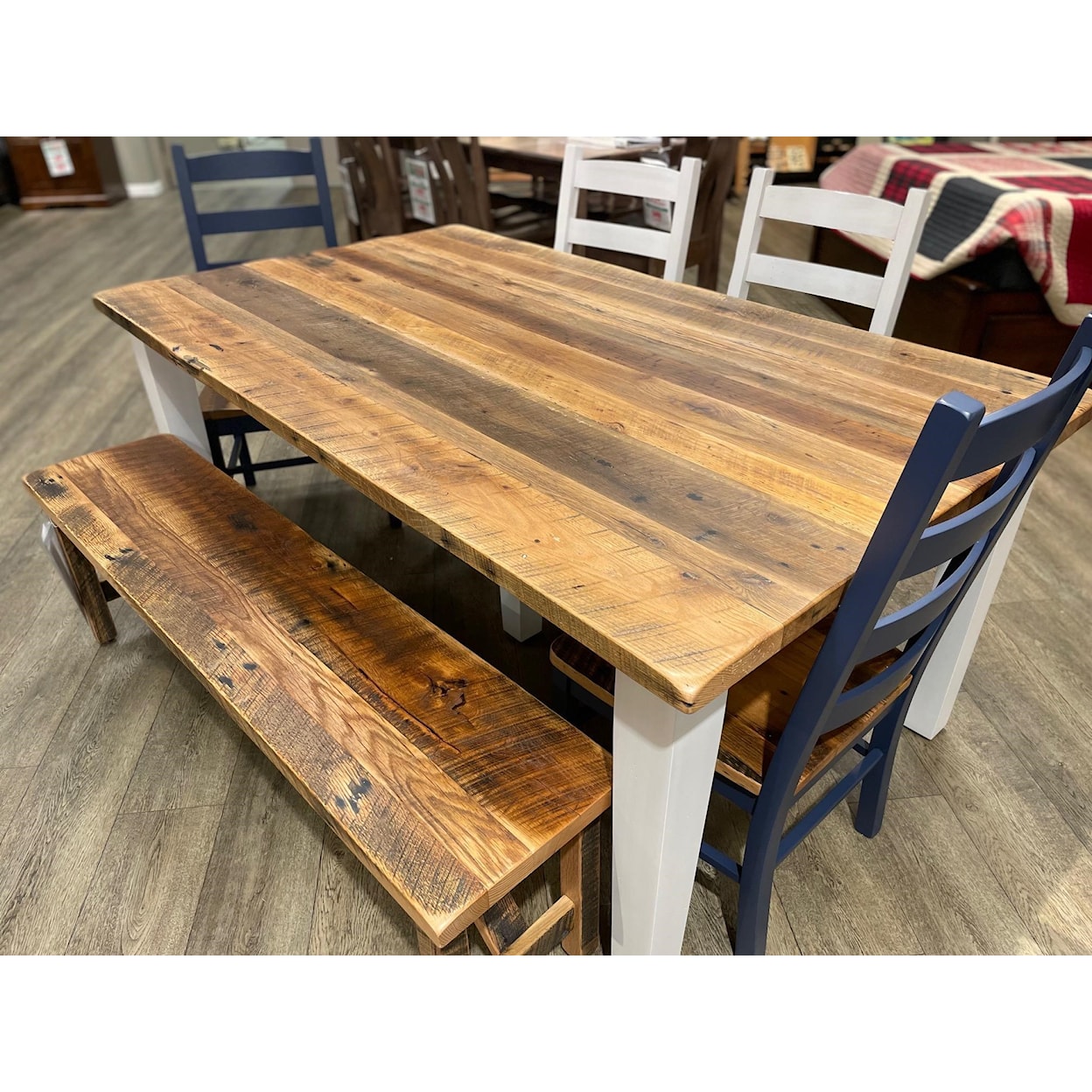 Daniel's Amish Reclaimed Barnwood 6-PC Customizable Dining Set