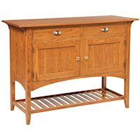 Mission Sideboard w/ 2 Drawers