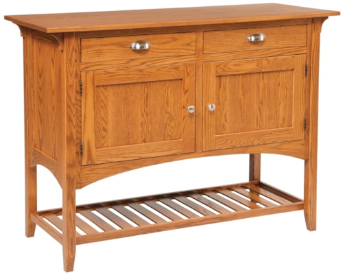 Mission Sideboard w/ 2 Drawers