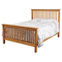 King Bed with Slat Style Headboard