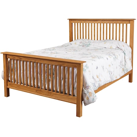 Full Bed with Slat Style Headboard