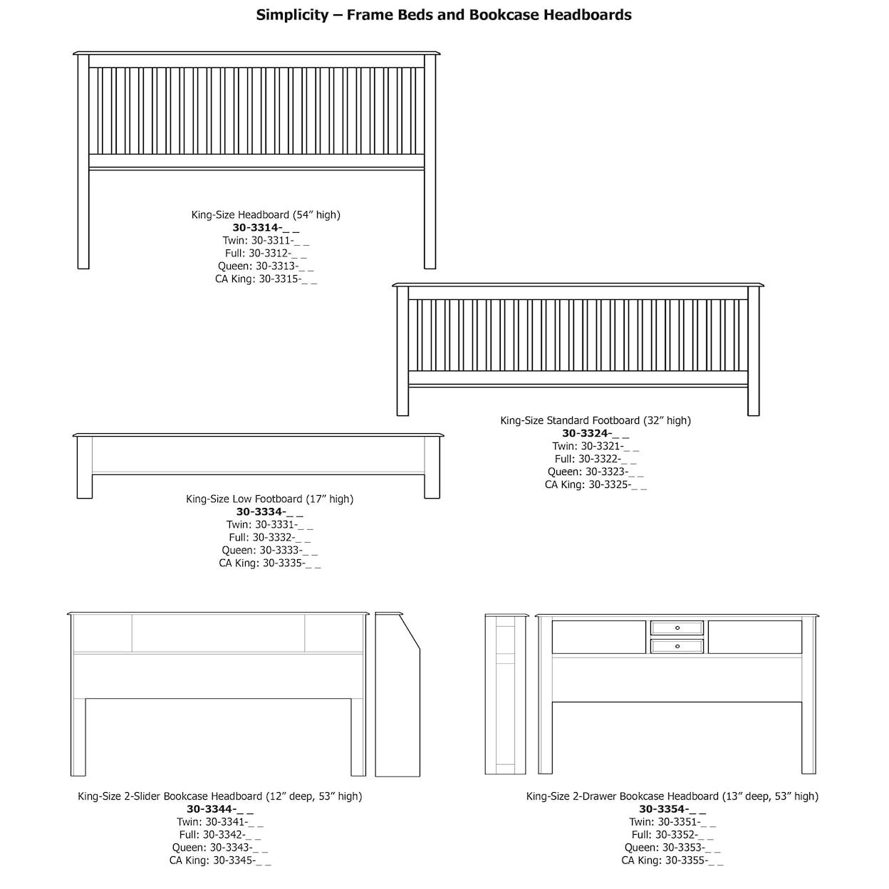 Daniels Amish Simplicity California King Bed