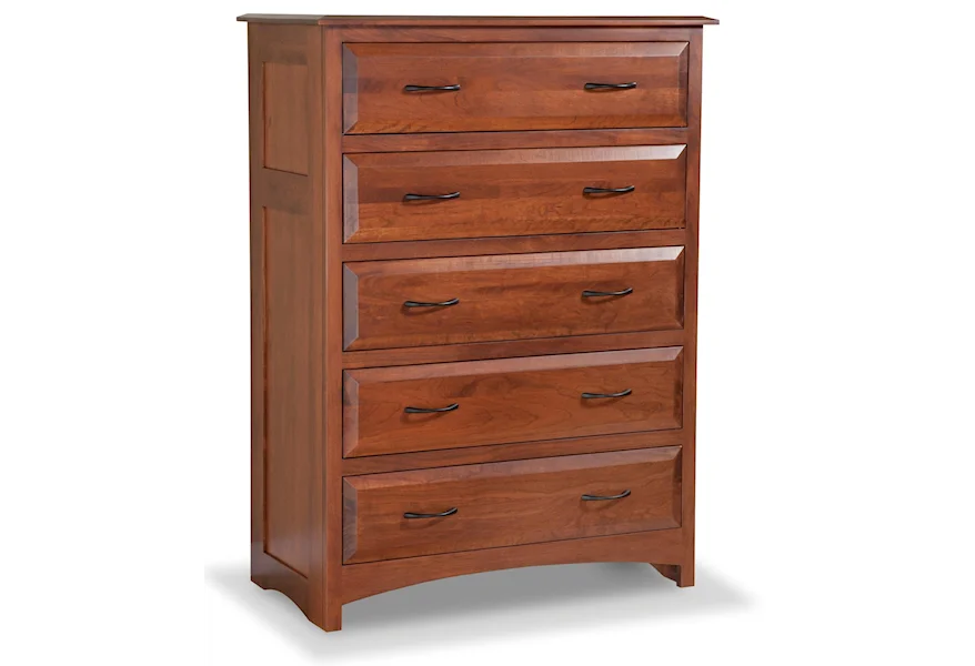 Simplicity 5-Drawer Chest by Daniel's Amish at Saugerties Furniture Mart