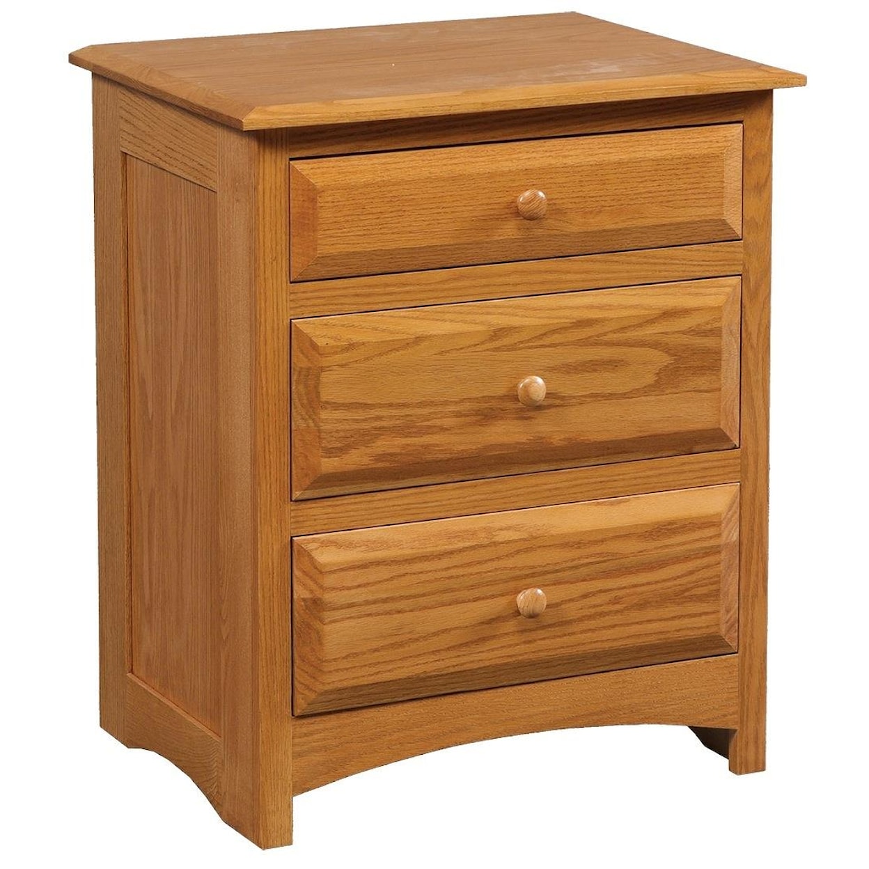Daniels Amish Simplicity 3-Drawer Nightstand